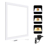 PULUZ 1000LM LED アクリル ノーポーラ 調光なし シャドウレス ライトパッド スイッチ付き 40cm フォトスタジオボックス用、ライト(US)、ライト(UK)、ライト(EU)