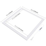 PULUZ 1000LM LED アクリル ノーポーラ 調光なし シャドウレス ライトパッド スイッチ付き 40cm フォトスタジオボックス用、ライト(US)、ライト(UK)、ライト(EU)