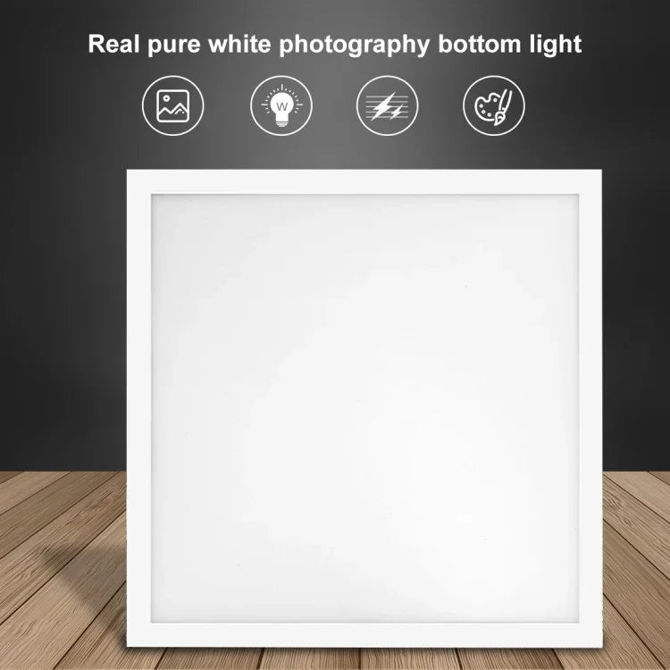 PULUZ 1000LM LED アクリル ノーポーラ 調光なし シャドウレス ライトパッド スイッチ付き 40cm フォトスタジオボックス用、ライト(US)、ライト(UK)、ライト(EU)