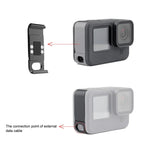 PULUZ GoPro HERO13 Black /12 Black /11 Black /10 Black /9 Black用金属製バッテリー側面インターフェースカバー、金属プラスチック側面カバー