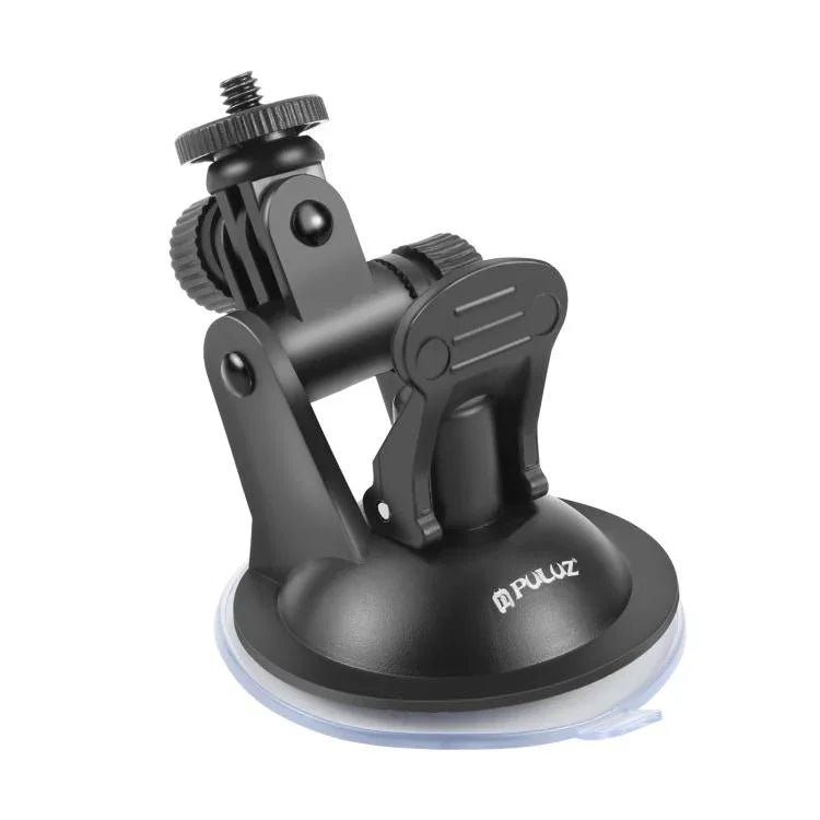 PULUZ 車用吸盤マウント ネジ＆三脚マウントアダプター＆収納バッグ付き GoPro、Insta360、DJIおよびその他アクションカメラ用, 吸盤マウント