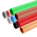 PULUZ 写真撮影用背景 PVC ペーパーキット スタジオテントボックス用、サイズ: 121cm x 58cm、バックドロップ 60cm(ブルー)、バックドロップ 60cm(レッド)、バックドロップ 60cm(B)、バックドロップ 60cm(W)