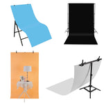 PULUZ 写真撮影用背景 PVC ペーパーキット スタジオテントボックス用、サイズ: 121cm x 58cm、バックドロップ 60cm(ブルー)、バックドロップ 60cm(レッド)、バックドロップ 60cm(B)、バックドロップ 60cm(W)