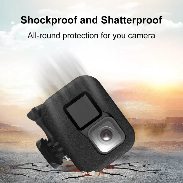 PULUZ GoPro HERO12 Black /11 Black /10 Black /9 Black用フォームウインドシールドハウジングケース、GoPro HERO9 Black用