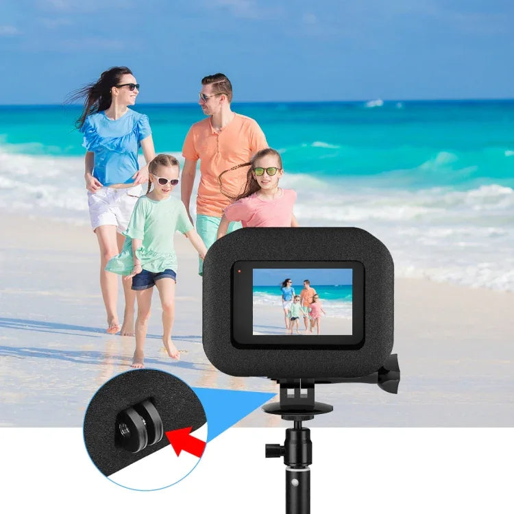 PULUZ GoPro HERO12 Black /11 Black /10 Black /9 Black用フォームウインドシールドハウジングケース、GoPro HERO9 Black用