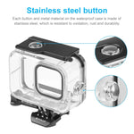 GoPro HERO13 Black /12 Black /11 Black /10 Black /9 Black用PULUZ 60m防水ハウジング保護ケース バックル付き ベーシックマウント＆ネジ、GoPro HERO9 Black用