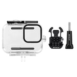 GoPro HERO13 Black /12 Black /11 Black /10 Black /9 Black用PULUZ 60m防水ハウジング保護ケース バックル付き ベーシックマウント＆ネジ、GoPro HERO9 Black用