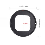 PULUZ 52mm UVレンズフィルター GoPro HERO12 Black /11 Black Mini /11 Black /10 Black /9 Black用、アダプターリング付き、UVフィルター
