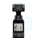PULUZ 9H 2.5D HD強化ガラスレンズプロテクター＋スクリーンフィルム DJI OSMO Pocket 2用、DJI OSMO Pocket 2用
