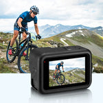 PULUZ GoPro HERO12 Black /11 Black /10 Black /9 Black用 シリコン保護ケース + POMサイドインターフェースカバー リストストラップ＆レンズカバー付き、GoPro HERO12 Black用シリコンケース＋サイドカバー