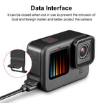 PULUZ GoPro HERO13 Black /12 Black /11 Black /10 Black /9 Black用POMプラスチックバッテリーサイドインターフェースカバー、POMプラスチックサイドカバー