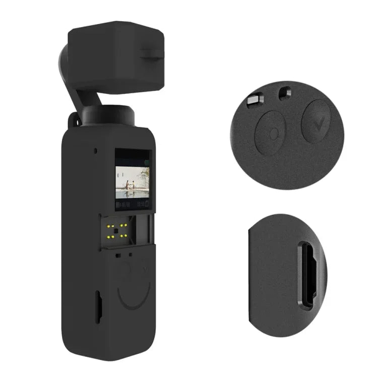 PULUZ DJI OSMO Pocket 2用2イン1シリコンカバーケースセット、DJI OSMO Pocket 2用