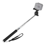 PULUZ GoPro、Insta360、DJIおよびその他のアクションカメラ用伸縮式ハンドヘルド自撮りモノポッド、長さ：22.5-80cm、長さ：22.5-100cm