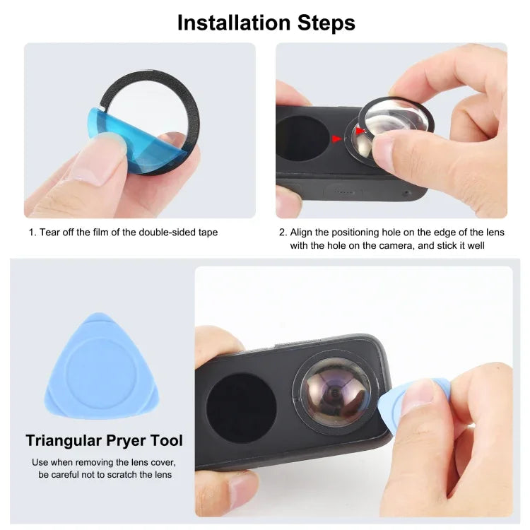 PULUZ Insta360 One X2用レンズガードPC保護カバー、Insta360 ONE X2用レンズガード