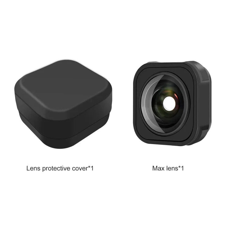 PULUZ Maxレンズモッド ワイドアングルレンズ GoPro Hero13 Black / Hero12 Black / Hero11 Black / HERO10 Black / HERO9 Black用、GoPro Hero13 Black / Hero12 Black用