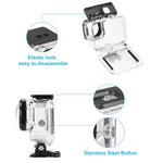 PULUZ 40m防水ハウジング保護ケース バックル付きベーシックマウント＆ネジ GoPro HERO12 Black /11 Black /11 Black Mini /10 Black /9 Black Maxレンズモッド用、GoPro Hero11 Black / HERO10 Black用
