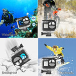 PULUZ 40m防水ハウジング保護ケース バックル付きベーシックマウント＆ネジ GoPro HERO12 Black /11 Black /11 Black Mini /10 Black /9 Black Maxレンズモッド用、GoPro Hero11 Black / HERO10 Black用