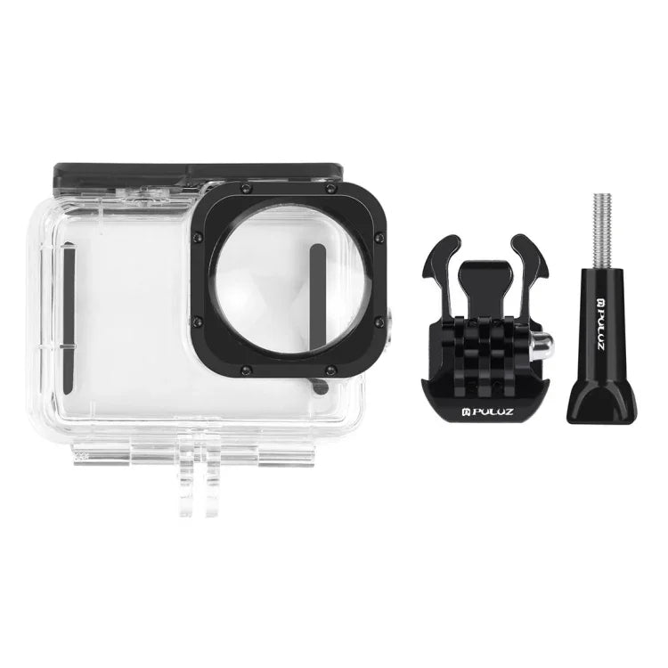 PULUZ 40m防水ハウジング保護ケース バックル付きベーシックマウント＆ネジ GoPro HERO12 Black /11 Black /11 Black Mini /10 Black /9 Black Maxレンズモッド用、GoPro Hero11 Black / HERO10 Black用