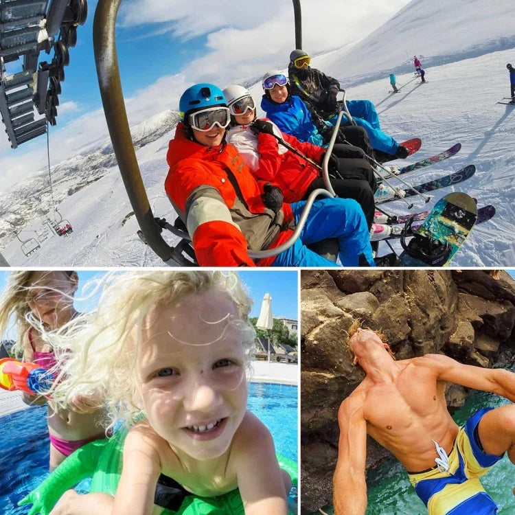 PULUZ GoPro、Insta360、DJIおよびその他のアクションカメラ用伸縮式ハンドヘルド自撮りモノポッド、長さ：22.5-80cm、長さ：22.5-100cm
