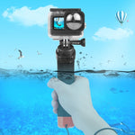 PULUZ GoPro、Insta360、DJIおよびその他のアクションカメラ用浮遊フォームハンドグリップ 浮力ロッド ストラップ＆クイックリリースベース付き、フォーム浮遊ハンドグリップ