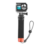 PULUZ GoPro、Insta360、DJIおよびその他のアクションカメラ用浮遊フォームハンドグリップ 浮力ロッド ストラップ＆クイックリリースベース付き、フォーム浮遊ハンドグリップ