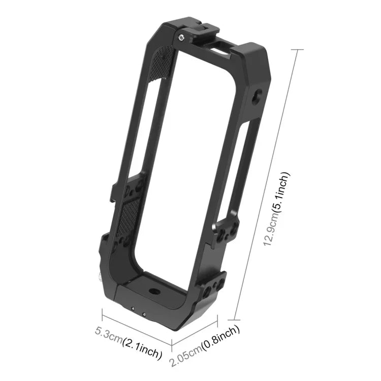 PULUZ Insta360 ONE X2用保護ケージリグハウジングフレーム 冷却シュー付き＆磁気折りたたみ三脚アダプター、Insta360 ONE X2用ケージ