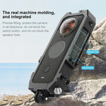 PULUZ Insta360 ONE X2用保護ケージリグハウジングフレーム 冷却シュー付き＆磁気折りたたみ三脚アダプター、Insta360 ONE X2用ケージ