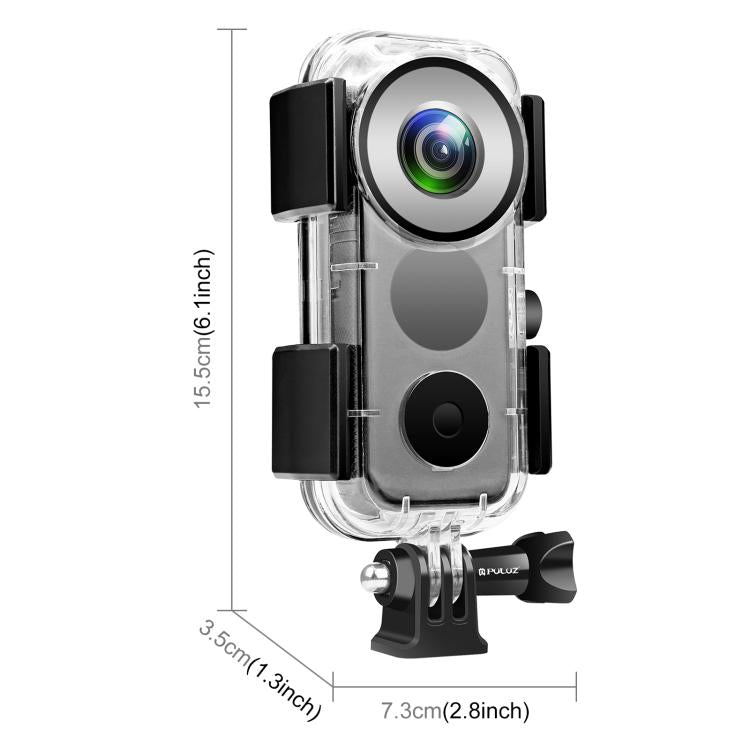 PULUZ Insta360 ONE X2用30m水中防水ハウジングケース、水中ケース Insta360 ONE X2用