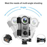 PULUZ Insta360 ONE X2用30m水中防水ハウジングケース、水中ケース Insta360 ONE X2用