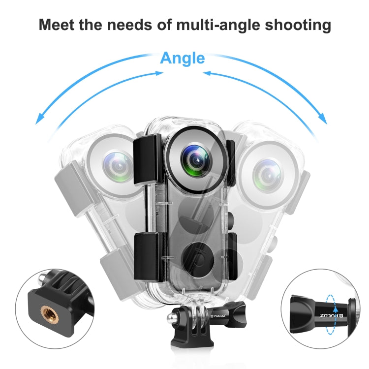 PULUZ Insta360 ONE X2用30m水中防水ハウジングケース、水中ケース Insta360 ONE X2用