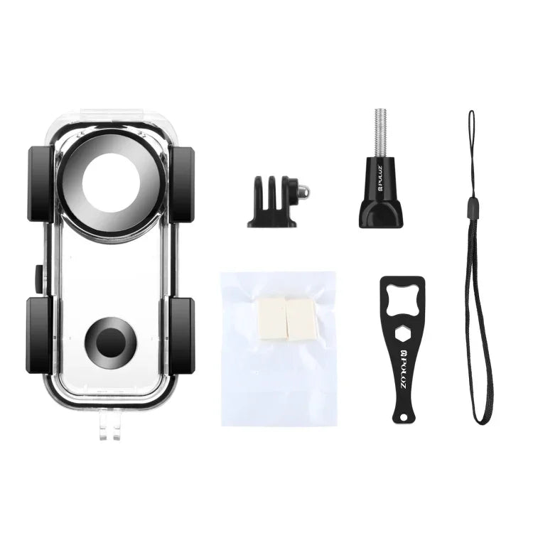 PULUZ Insta360 ONE X2用30m水中防水ハウジングケース、水中ケース Insta360 ONE X2用
