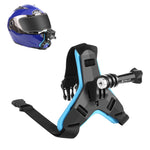 PULUZ Motorcycle Helmet Chin Strap Mount for GoPro, DJI Osmo Action and Other Action Cameras, Helmet Chin Strap (Black), Helmet Chin Strap (Blue), Helmet Chin Strap (Orange)