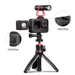 PULUZ 充電式PAフレームマウントケージ 冷却シュー ベーススロット付き GoPro HERO13 Black /12 Black /11 Black /11 Black Mini /10 Black /9 Black用、充電式PAフレームマウント