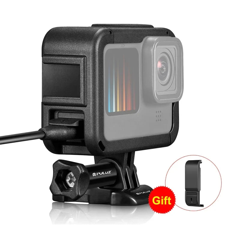 PULUZ フレーム拡張PAケージ サイドインターフェースカバー付き GoPro HERO12 Black /11 Black /10 Black /9 Black用、サイドカバー付きPAケージ
