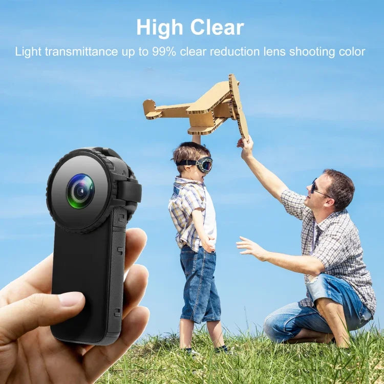PULUZ アップグレードレンズガード保護ガラスカバー Insta360 One X2用、レンズガードガラスカバー Insta360 ONE X2用