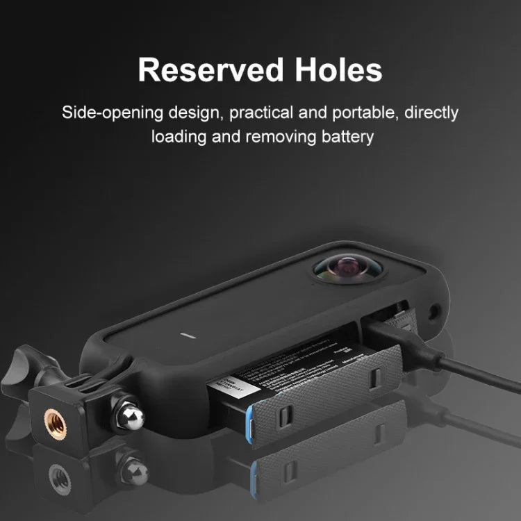 PULUZ PC保護フレーム Insta360 ONE X2用、アダプターマウント＆ネジ付き