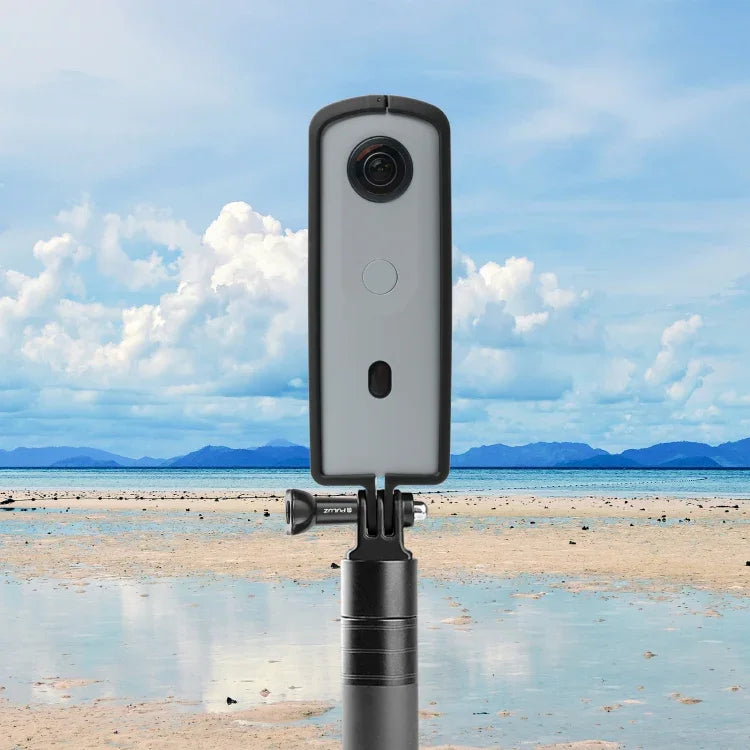 PULUZ PC ABSプラスチック保護フレーム Ricoh Theta SC2用、アダプターマウント＆ネジ付き、Ricoh Theta SC2用プラスチックフレーム