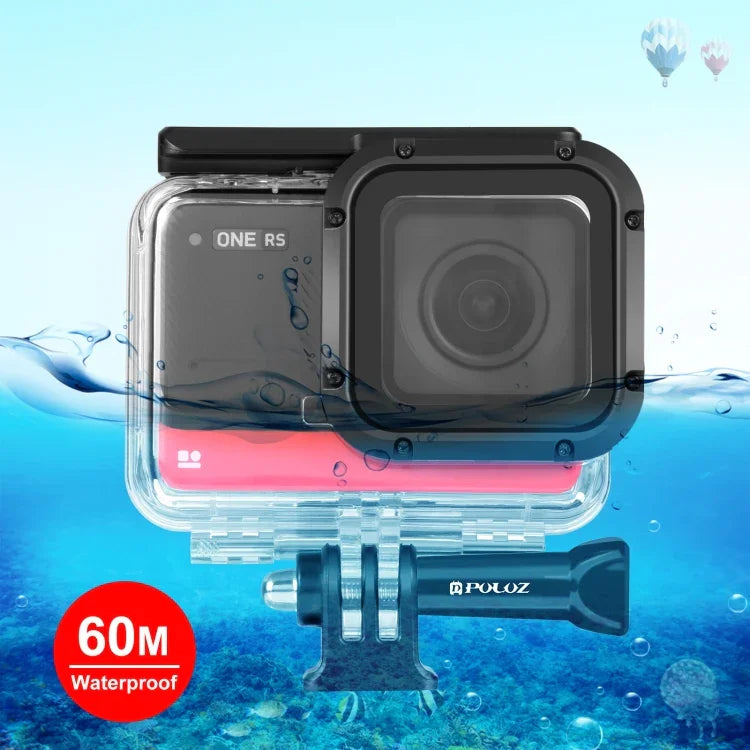PULUZ 60m水深対応ダイビングケース 防水カメラハウジング Insta360 One RS 4Kエディション用、Insta360 One RS 4Kエディション用ダイビングケース