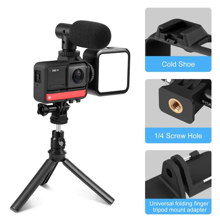 PULUZ Insta360 One RS 4K / 360 / 1インチエディション用プラスチックフレームケース、Insta360 One RSフレームケース用