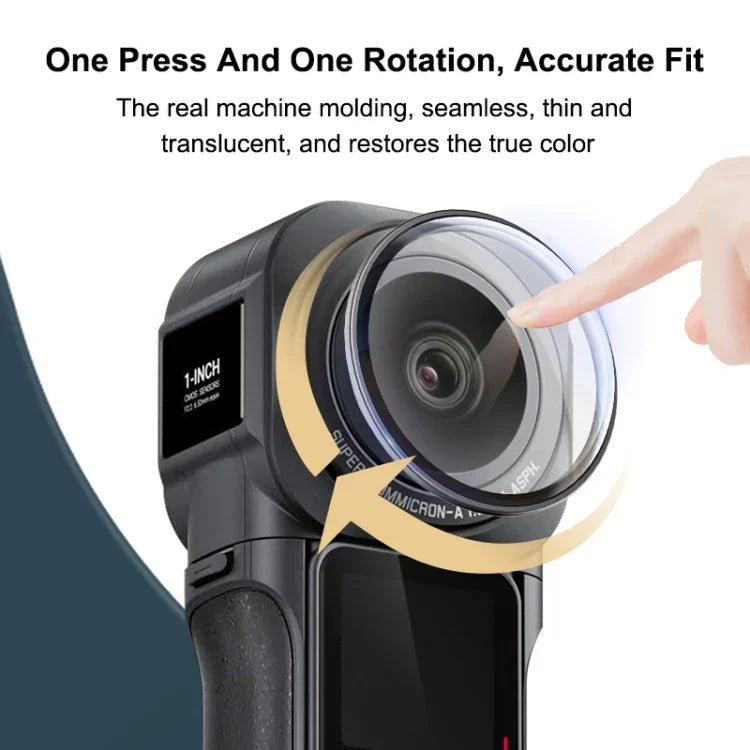 PULUZ Insta360 ONE RS 1インチ 360エディション用レンズガードPC保護カバー、レンズガード
