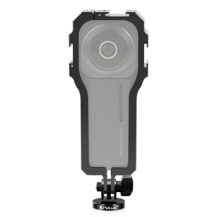 PULUZ Insta360 ONE RS 1インチ 360エディション用コールドシュー付き保護ケージリグハウジングフレーム、保護ケージ