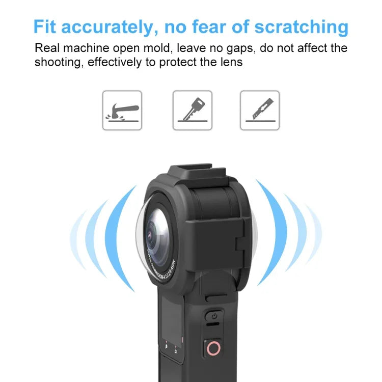 PULUZ Insta360 ONE RS 1インチ 360エディション用レンズガード保護カバー、アップグレードレンズガード