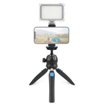 PULUZ ミニVLOGライブスタビライザースタンド三脚 スマホ用クランプ付き、ミニVLOGライブスタビライザー（ブラック）、ミニVLOGライブスタビライザー（ブルー）、ミニVLOGライブスタビライザー（レッド）