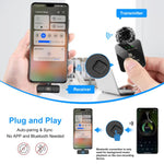 PULUZ ワイヤレスラベリアマイク Type-Cスマホ用、Type-Cレシーバーとデュアルマイク、Type-C 2 TX + 1 RX