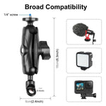 PULUZ バイクホルダーミラーベース穴固定マウント GoProおよびその他のアクションカメラ用、ミラーベース穴マウント