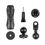 PULUZ バイクホルダーミラーベース穴固定マウント GoProおよびその他のアクションカメラ用、ミラーベース穴マウント