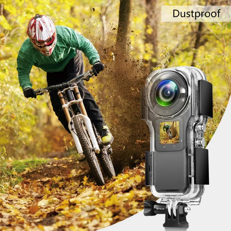 Insta360 One RS 1インチ 360エディション用 PULUZ 40m防水ハウジングケース