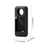 Insta360 X3用 PULUZ シリコン保護ケース レンズカバー付き シリコンケース（ブラック）