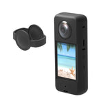 Insta360 X3用 PULUZ シリコン保護ケース レンズカバー付き シリコンケース（ブラック）