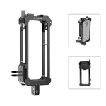 Insta360 X3用 PULUZ 金属製保護ケージリグハウジングフレーム 拡張コールドシューベース＆三脚アダプター付き 金属ケージ US在庫 Insta360 X3用
